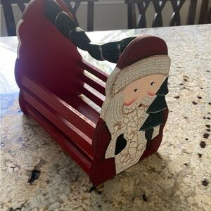 Pier 1 Santa Milk Crate